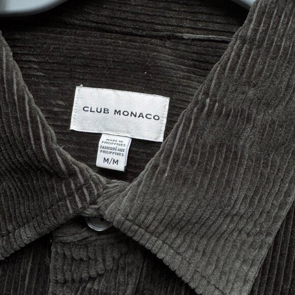 Club Monaco Men's Corduroy Casual Button Down Shirt - Medium - Picture 2 of 6
